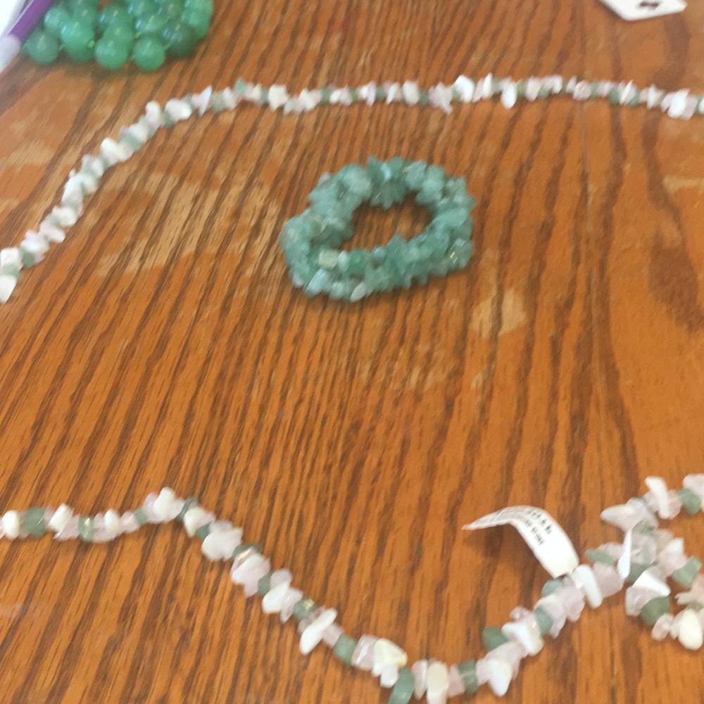 Genuine stone necklace